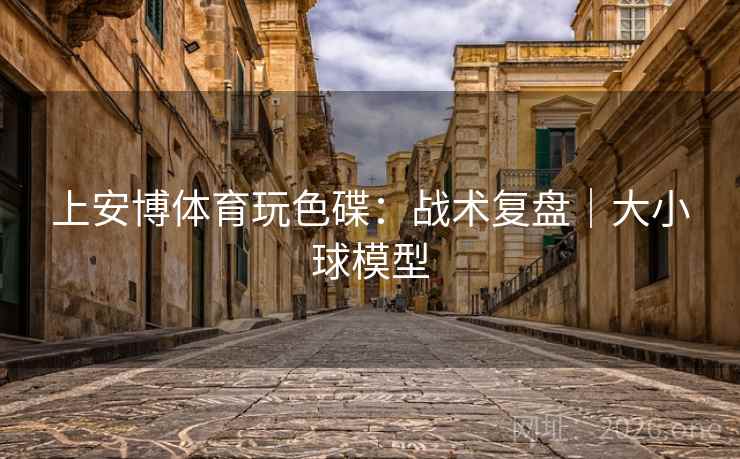 上安博体育玩色碟：战术复盘｜大小球模型