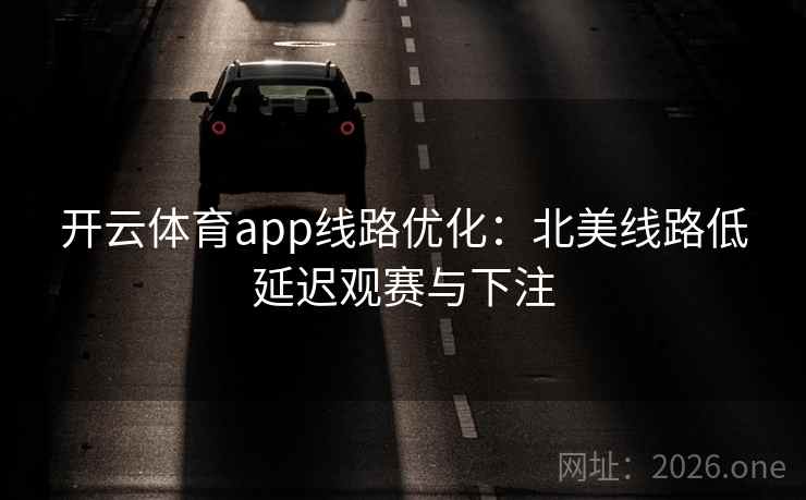 开云体育app线路优化：北美线路低延迟观赛与下注
